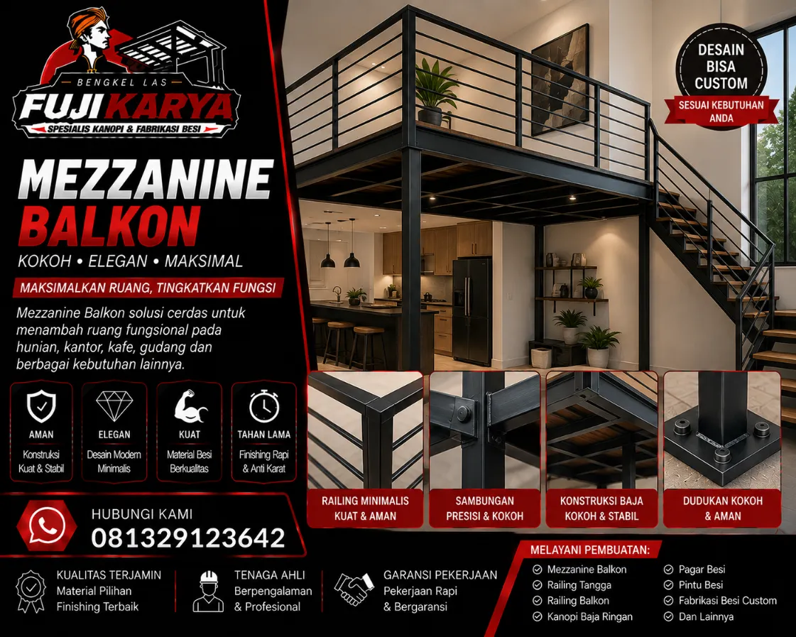 Jasa Pembuatan Mezzanine Untuk Balkon