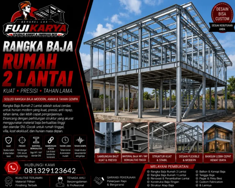 Rangka Baja Rumah 2 Lantai