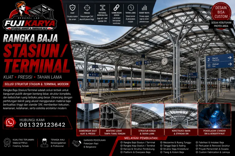 Rangka Baja Stasiun/Terminal