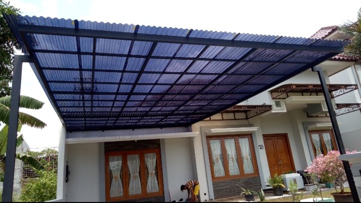 hasil pemasangan kanopi teras minimalis di solo raya