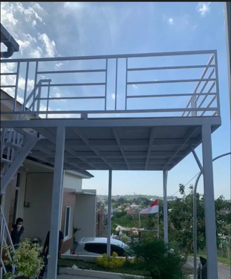 hasil pembuatan dan pemasangan mezzanine teras di solo raya