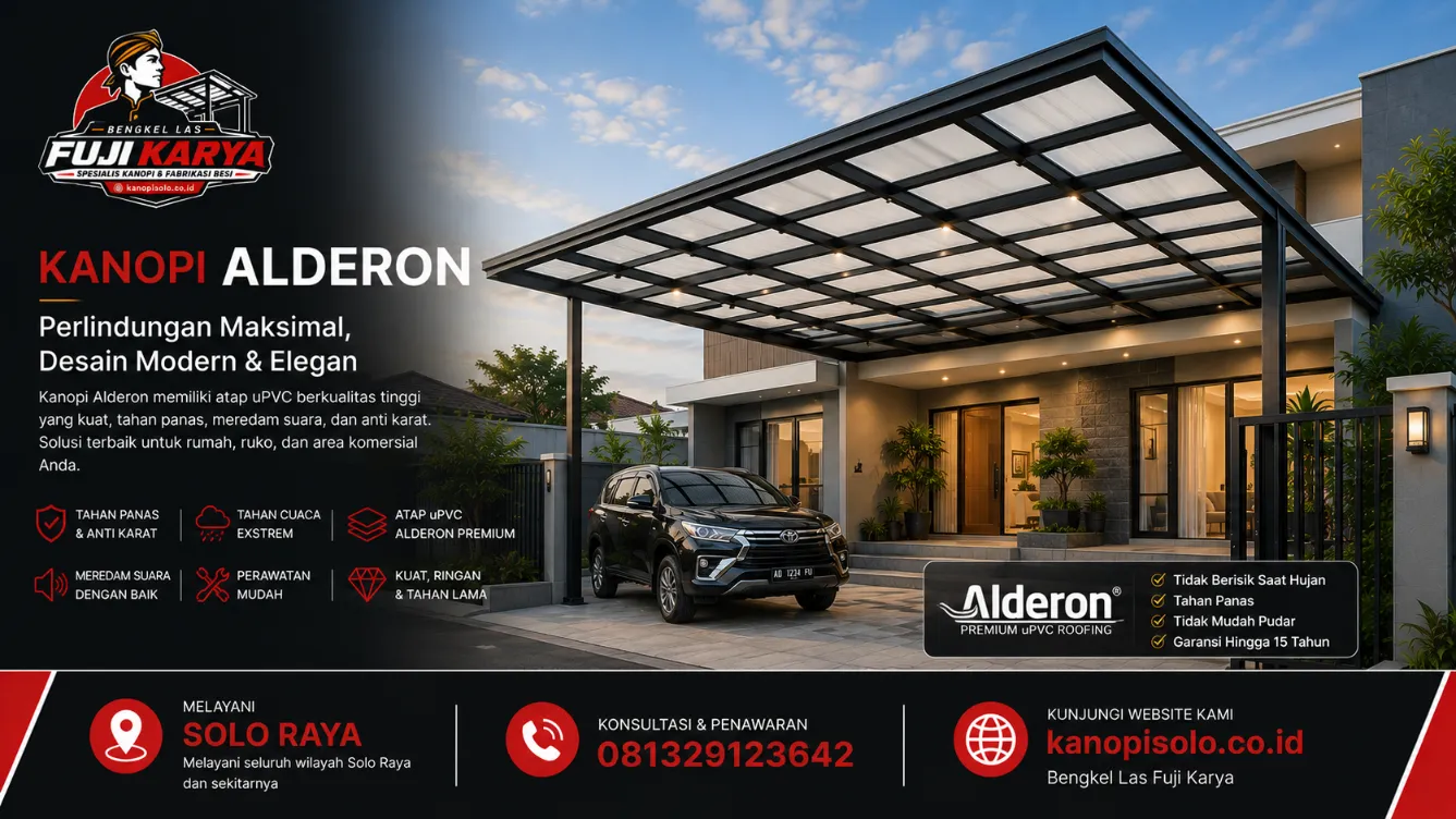 Jasa Pasang Kanopi Alderon Solo Raya