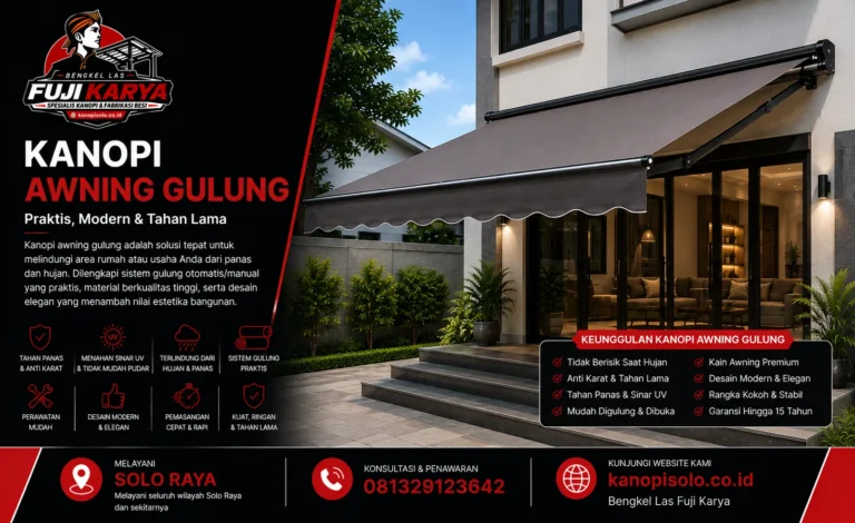 Kanopi Awning Gulung