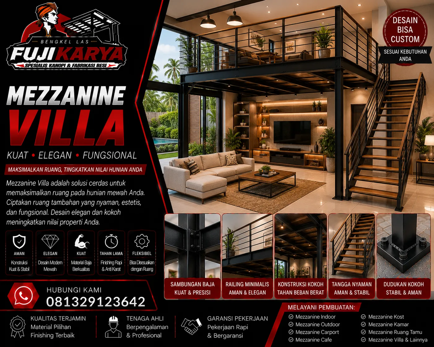 Jasa Pembuatan Mezzanine Untuk Villa