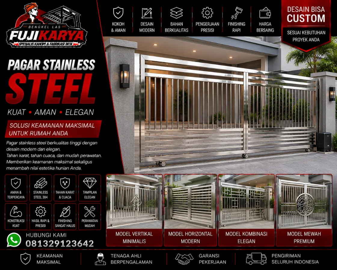 Jasa Pasang Pagar Stainless Steel Solo Raya