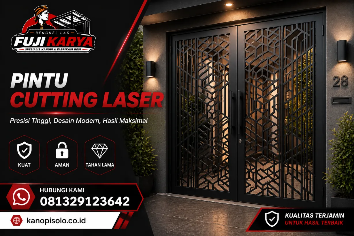 Jasa Pasang Pintu Cutting Laser Solo Raya