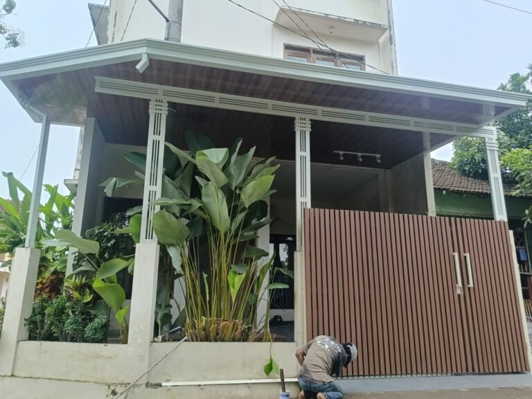 proses pengerjaan kanopi dan pagar di solo raya