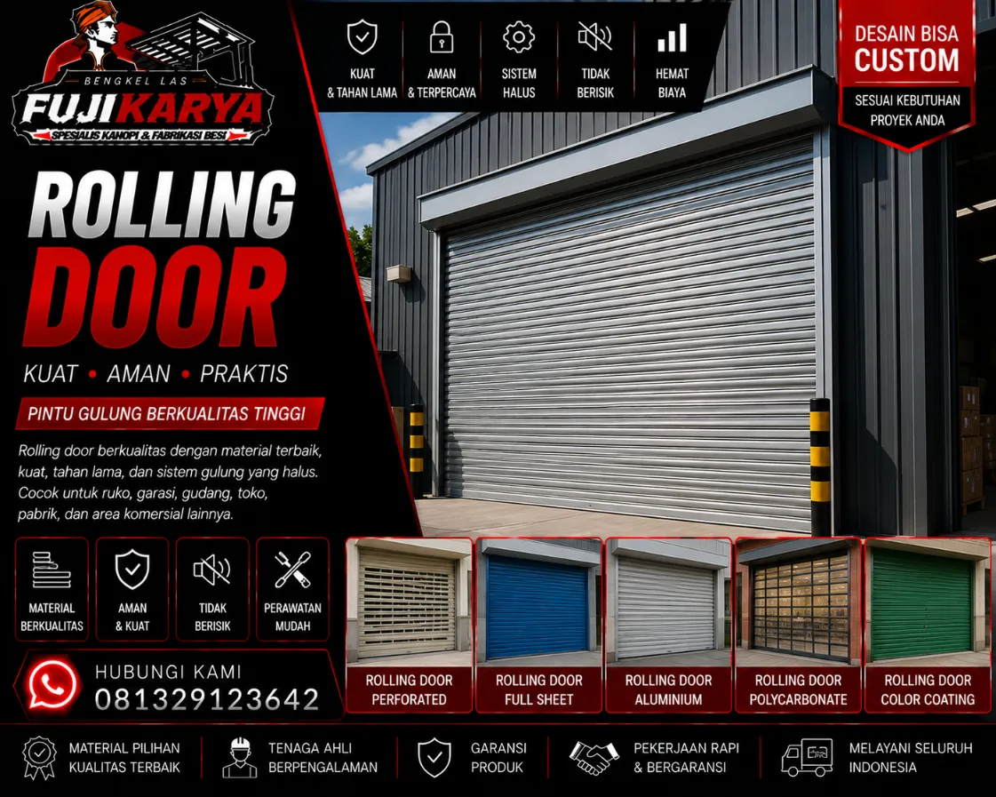 Jasa Pembuatan & Pasang Rolling Door Solo Raya