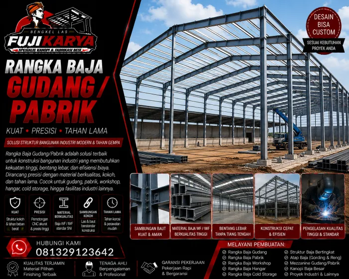 Rangka Baja Gudang/Pabrik