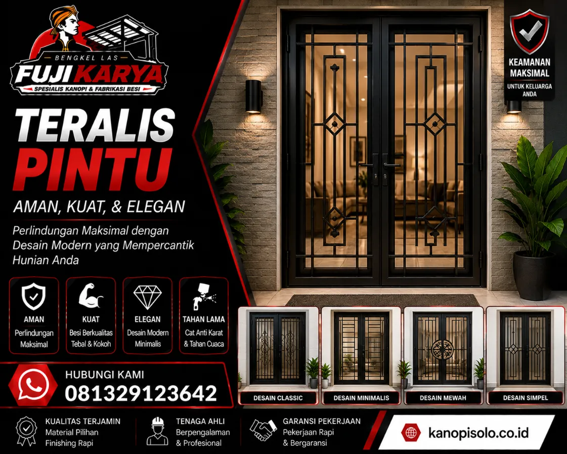 Jasa Pasang Teralis Pintu Solo Raya
