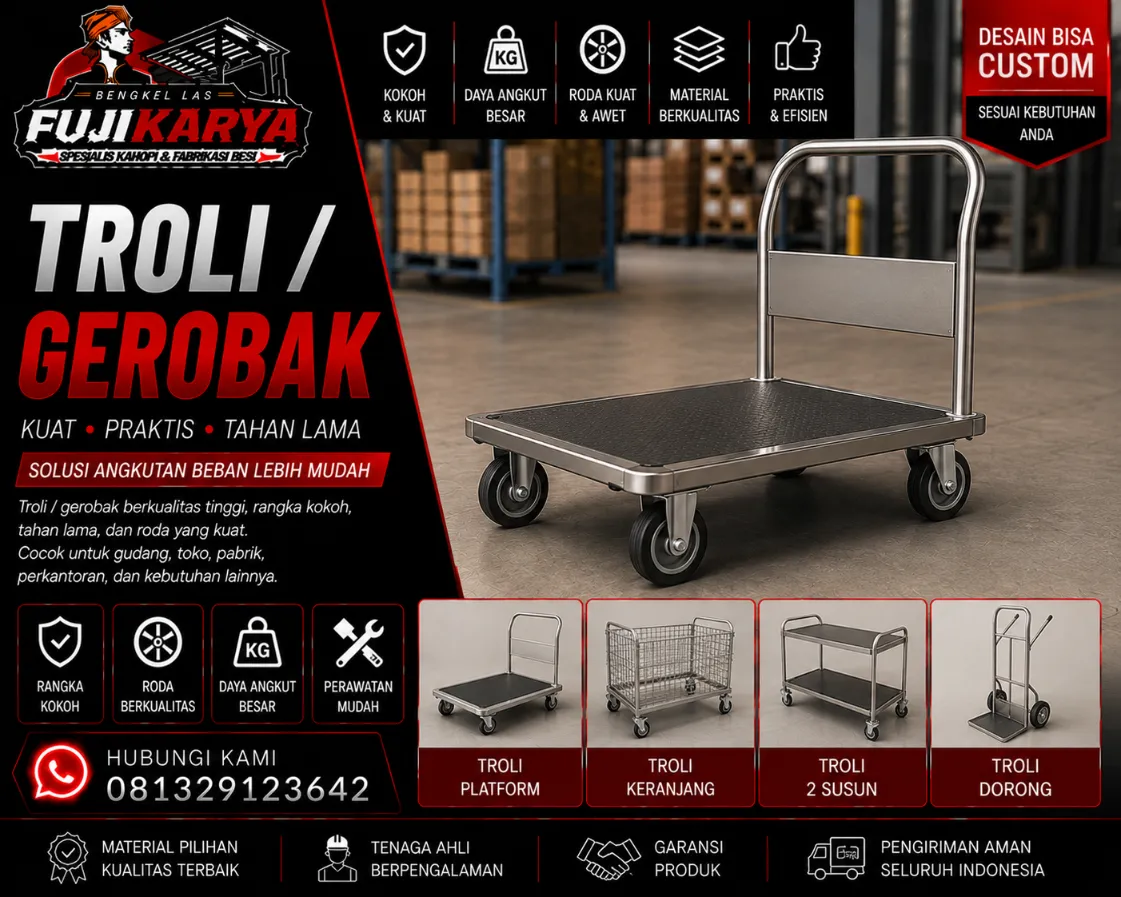 Jasa Pembuatan & Pasang Troli/Gerobak Solo Raya